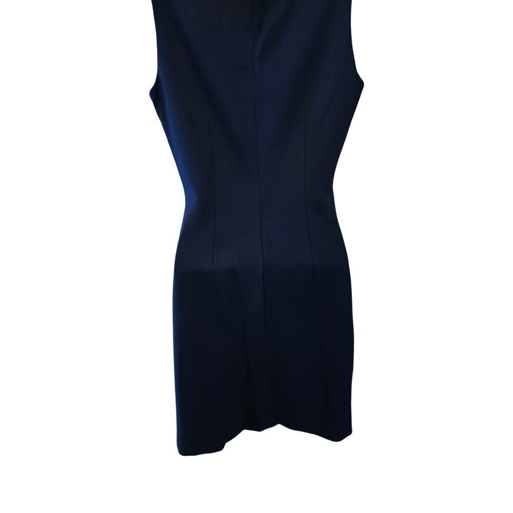 J Mclaughlin Womens Blue Devon Textured Stretch Sheath Sleeveless Dress size XS - Picture 2 of 6